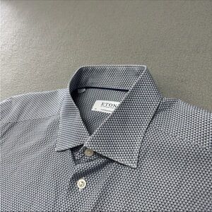 Eton Contemporary Shirt 42 16.5 Men's Button Up Long Sleeve White Cotton Panda